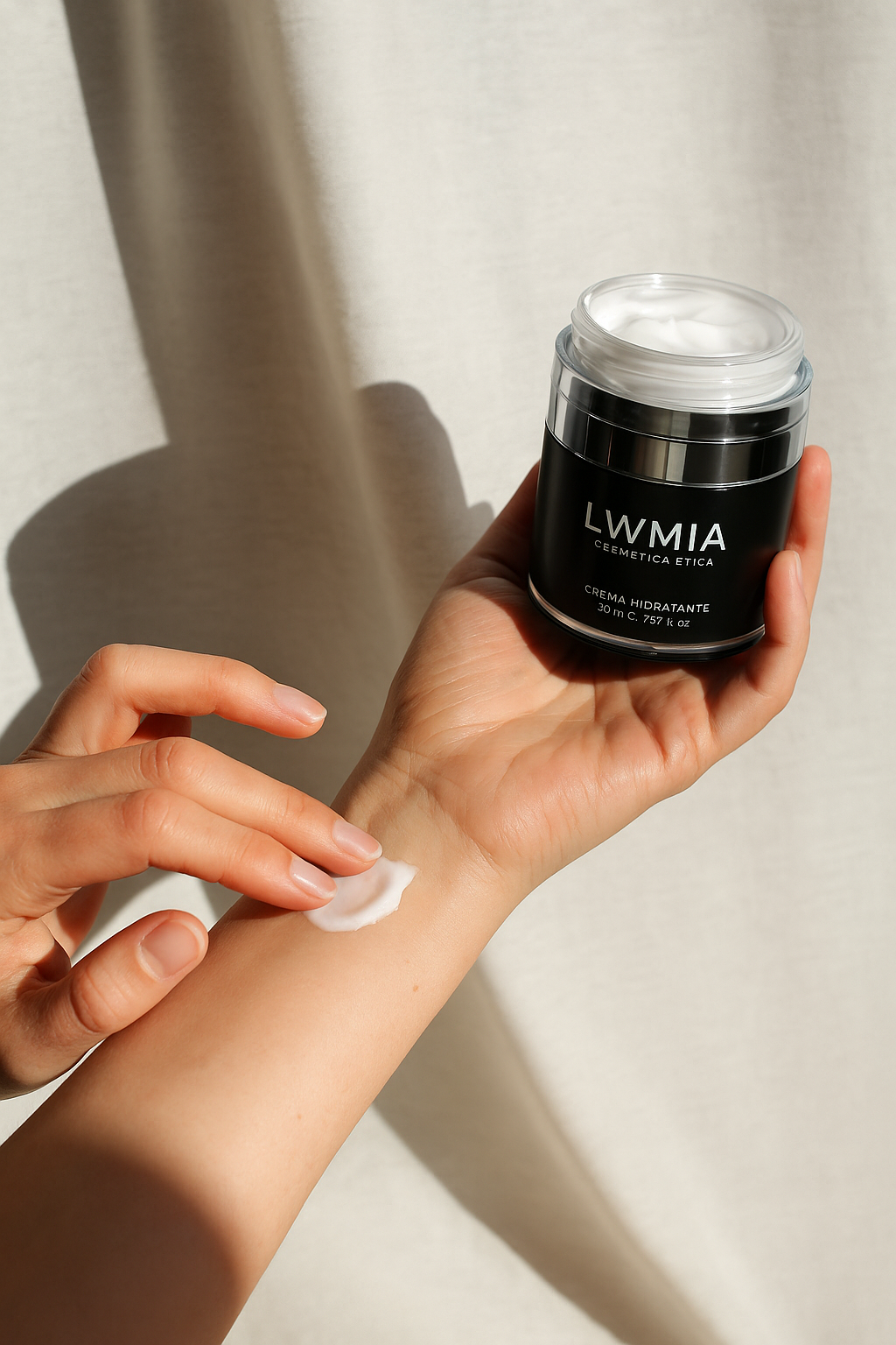 crema hidratante natural lwmia